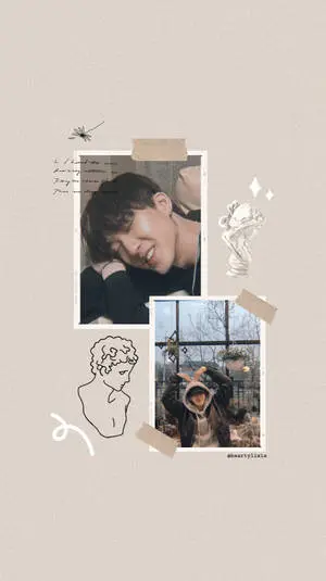 Beige Minimalist Stray Kids Boy Group