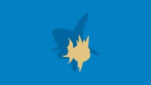 Blue Minimalist Carvanha And Sharpedo 