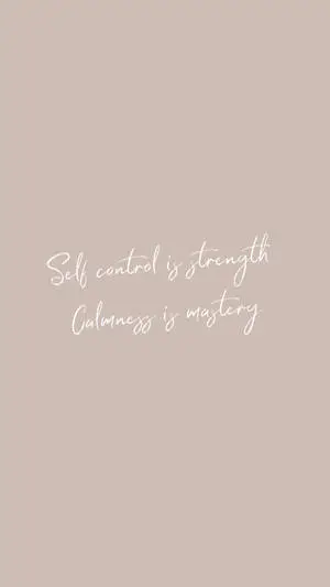 Motivational Quote In Beige Minimalist