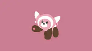 Stufful In Dark Pink Background